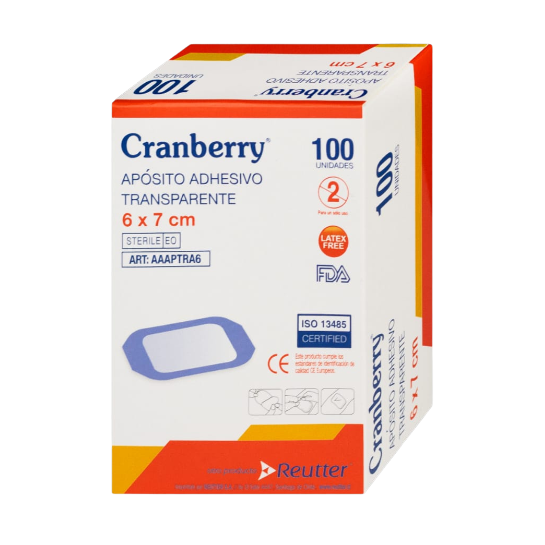 139.png Apósito Adhesivo Transparente 6*7 Cranberry 100 Unds. - Imagen 1