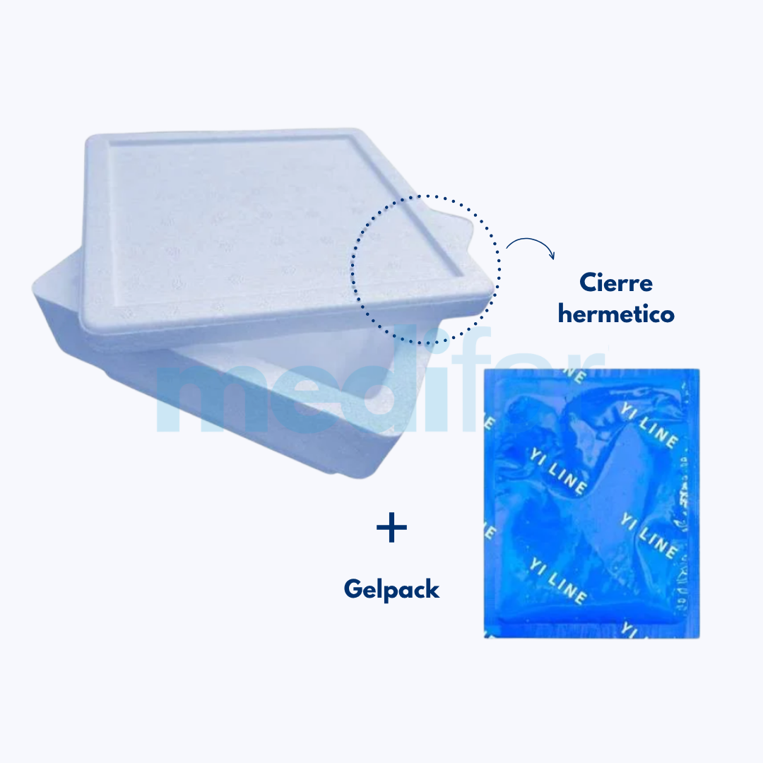 175 Cooler Térmico + Gelpack Cadena De Frio Medicinas - Imagen 1