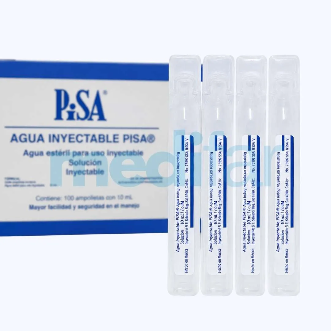 Agua Bidestilada Inyectable 10 ML - Imagen 1