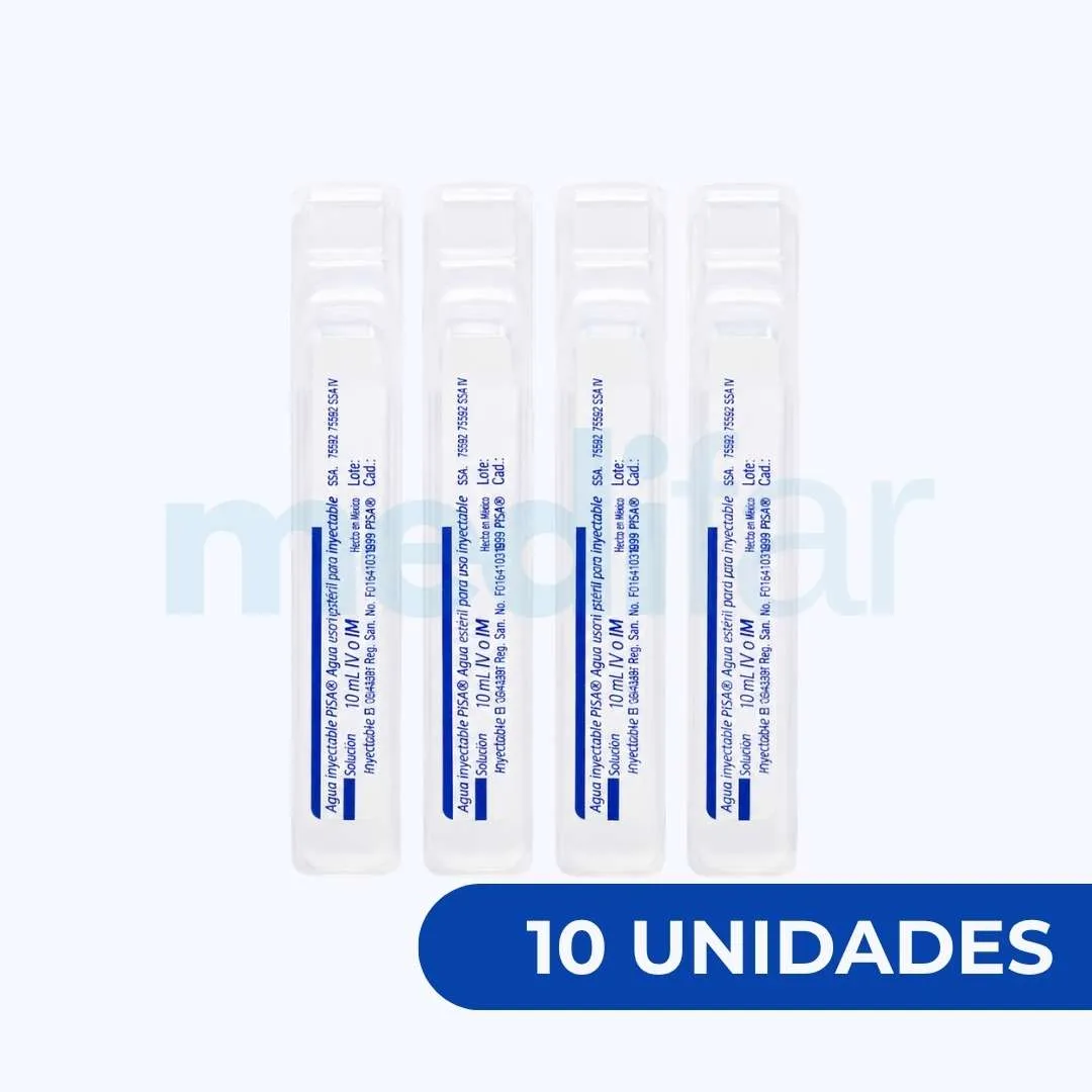 Agua Bidestilada Inyectable 10 ML - Imagen 3