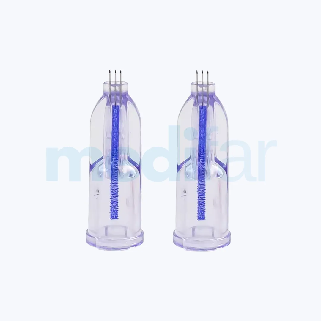 Aguja Micro Needle Nano 3 Pines 34g + Jeringas 1ml Pack 2 - Imagen 1