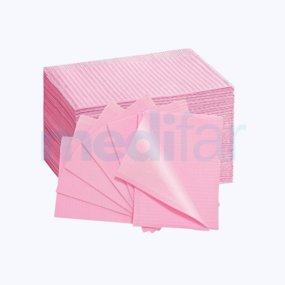 Babero-Dental-Impermeable-Rosado-_-125-Unidades-1.png Babero Dental Impermeable Rosado * 125 Unidades - Imagen 1