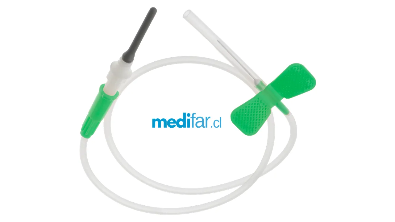 Mariposa Scalp Vein 21g GlobalRoll® con Adaptador 100 Unidades + 5 Holder - Imagen 3