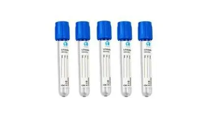 Tubo Tapa Celeste GlobalVac® 4,5 ml 20 Tubos