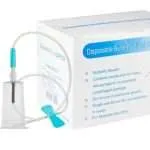 Mariposa Scalp Vein 23g GlobalRoll® con Adaptador 100 Unidades + 5 Holder