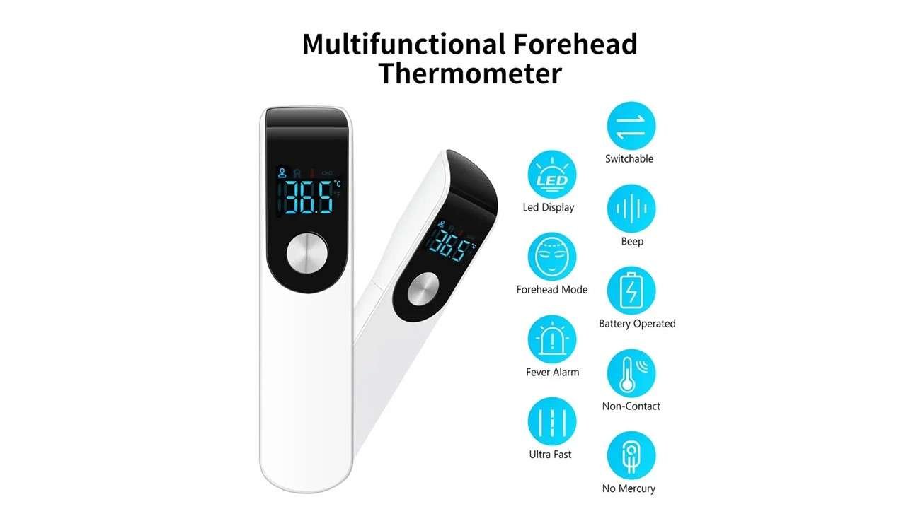 Diapositiva20.jpg Termómetro Digital Médico Infrarrojo sin Contacto - Imagen 1