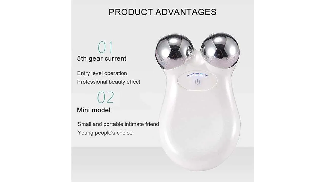 Masajeador Facial Ems Nuskin Rosado 5 Velocidades con Gel Conductor Royal Facial - Imagen 3