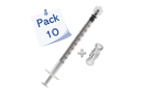 Jeringa De Transferencia 1ml Luer-Lock 10 Unds. - Imagen 3