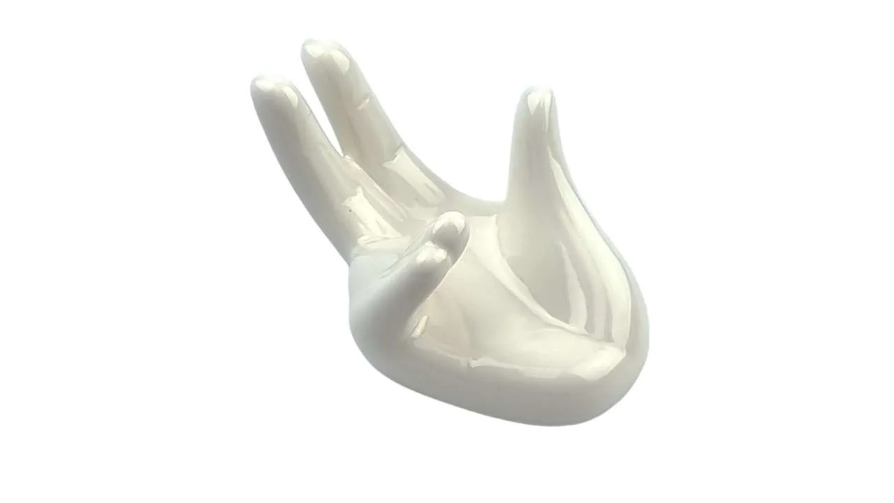 Exhibidor de Cerámica en forma de Mano - Imagen 2