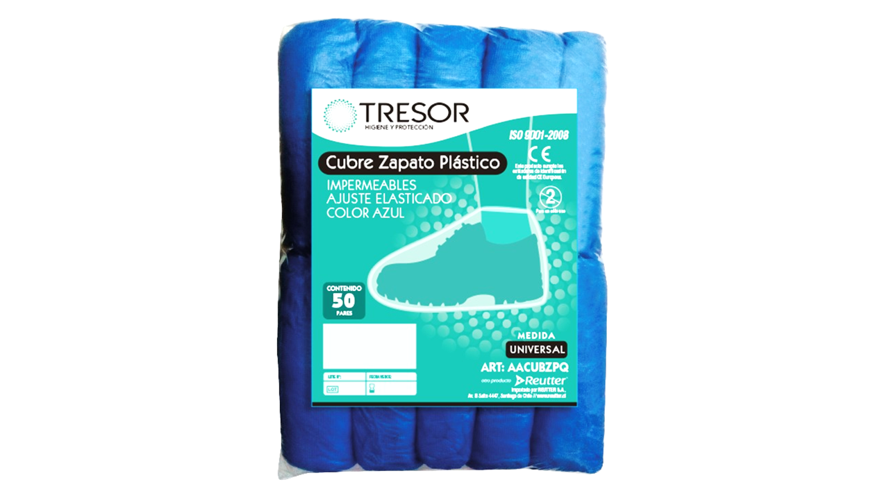 Diapositiva4-6.png Cubre Calzado PVC Impermeable Plástico Tresor® 100 Unidades - Imagen 1