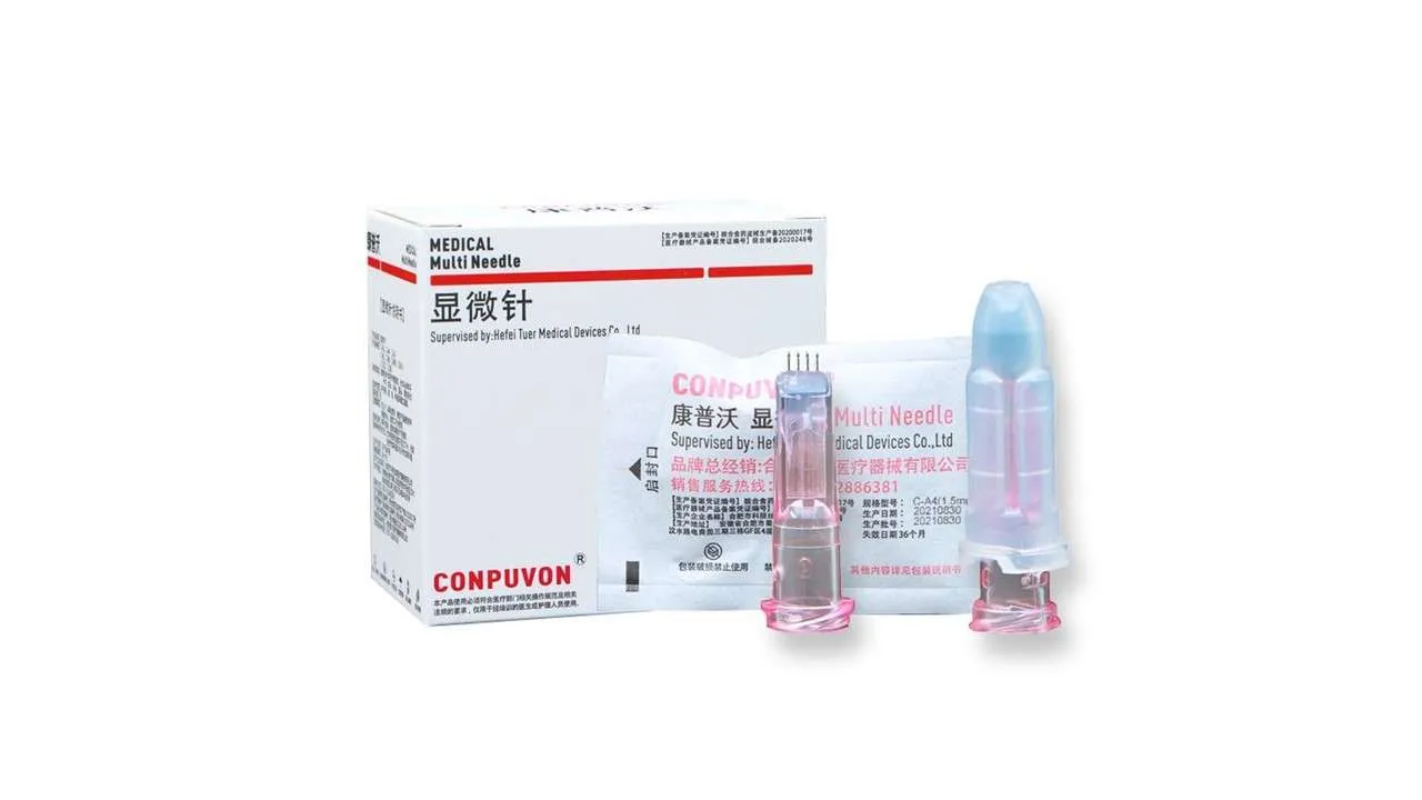 Agujas Microneedle Nano 4 Pines 34g + Jeringas 1ml Pack 4 - Imagen 2