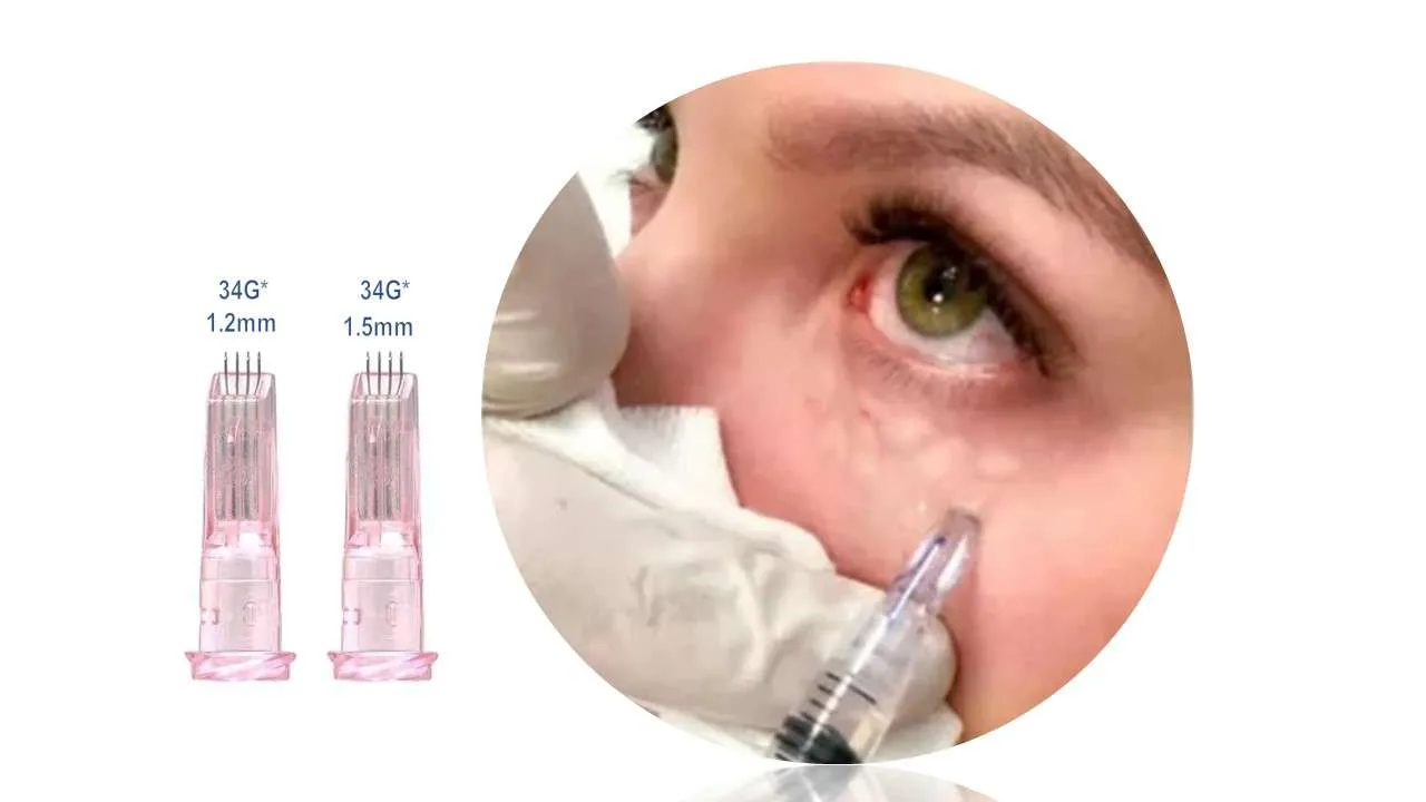 Agujas Microneedle Nano 4 Pines 34g + Jeringas 1ml Pack 4 - Imagen 3