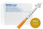 Jeringa de Insulina Nipro 0.3ml 30ui (31g 8mm-5/16) 100 Und. - Imagen 2