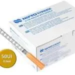 Jeringa de Insulina Nipro 0.5ml 50ui (30g 8mm-5/16) 100 Unidades