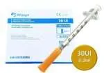 Jeringa de Insulina Prosyr 0.3ml 30ui (31g 6mm-1/4) 100 Und. - Imagen 2