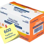 Toallitas Antisépticas Alcohol 70% 6 Cajas de 100Unds.