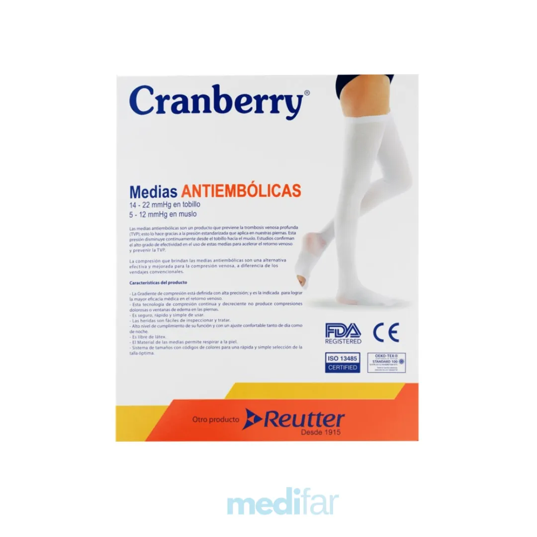Medias Antiembólicas de Compresión Cranberry - Imagen 2