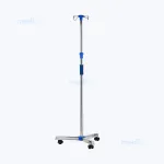 Portasuero con ruedas ajustable de acero inoxidable – 4 ganchos