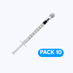Jeringa 1ml Luer Lock * 10