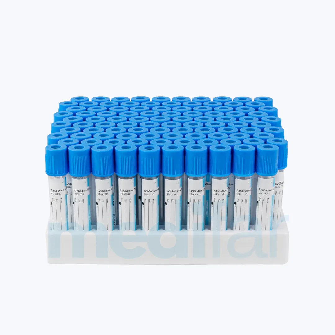 Tubo Tapa Celeste GlobalVac 27 ml para PRP