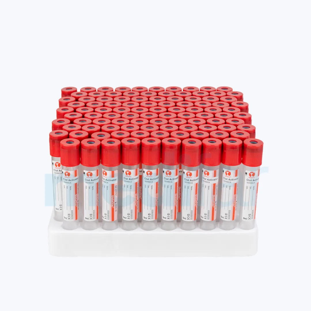 Tubo Tapa Roja GlobalVac®( Clot Activator ) 9ml 100 Tubos - Imagen 2