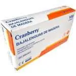 Bajalengua de Madera Hipoalergénico Cranberry x 100
