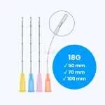 Cánulas Hipodérmicas 18G 10 Unds.