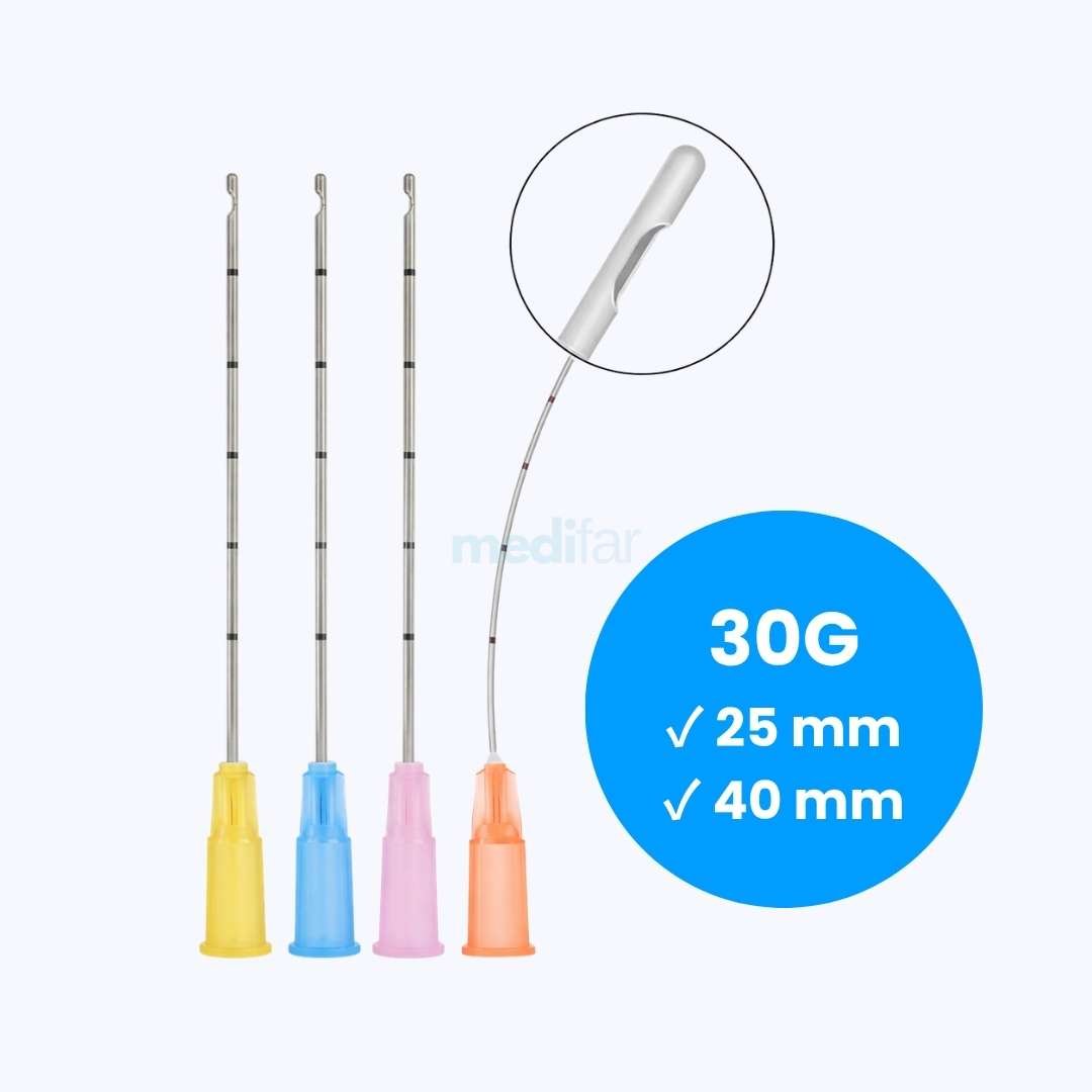 canulas 30G ✓ 25 mm ✓ 40 mm Cánulas Hipodérmicas 30G 10 Unds. - Imagen 1