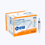 Jeringa 3ml Cranberry® Luer Lock * 100