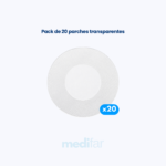 Parches Protectores Transparentes para Sensor de Glucosa | Pack 20 unidades - Imagen 2